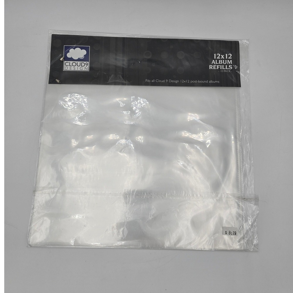 Cloud 9 Design‎ 12x12 Scrapbook Album Refills 10 Pack Fiskars 12-01386 Clear